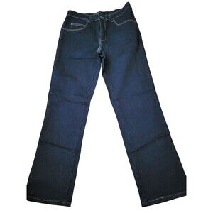 LEE 1889 Women's 8 Short Relaxed Straight Leg Stretch Jeans 27" Inseam EUC